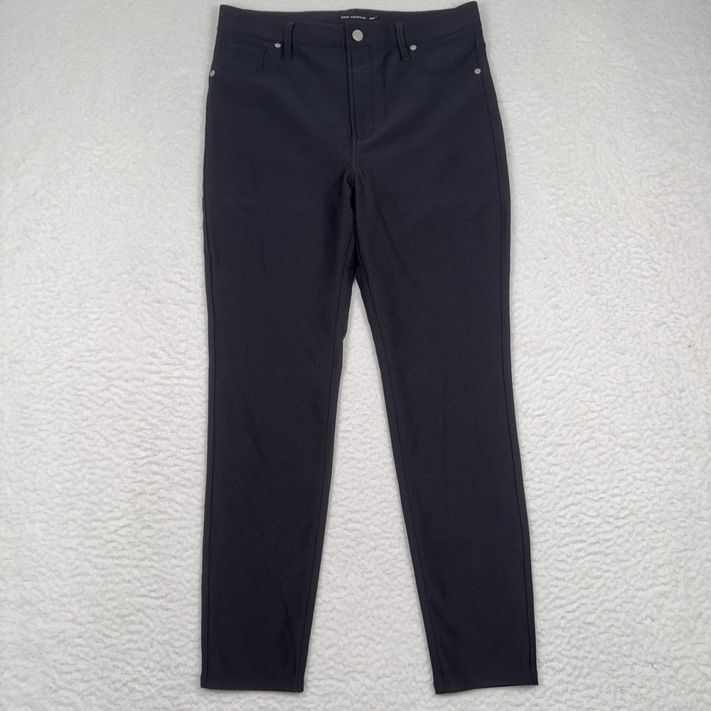 Good American Compression Shine Good Waist Leggings Black Size 10 -‎ 30x27